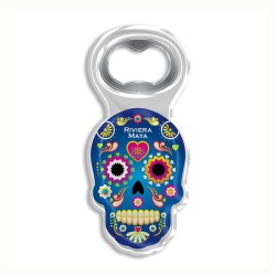 Destapador de acrílico chancla. Souvenir de la Riviera Maya, México