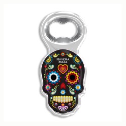 Destapador de acrílico chancla. Souvenir de la Riviera Maya, México