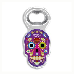 Destapador de acrílico chancla. Souvenir de la Riviera Maya, México