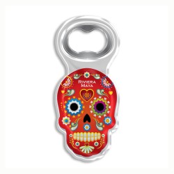 Destapador de acrílico chancla. Souvenir de la Riviera Maya, México