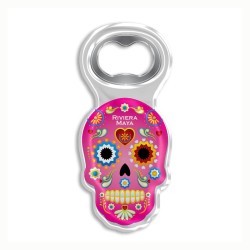 Destapador de acrílico chancla. Souvenir de la Riviera Maya, México