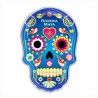 Magneto de acrílico calavera. Souvenir de la Riviera Maya, México