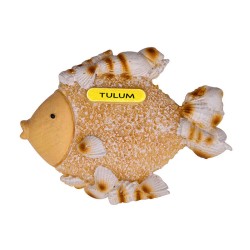 Magneto de resina en forma de pez con acabado arena