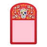 Bloc de notas calavera, tipico del dia de muertos en México, souvenir y recuerdo de la Riviera Maya.