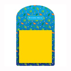 Bloc de notas calavera, tipico del dia de muertos en México, souvenir y recuerdo de la Riviera Maya.