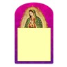 Bloc de notas con la ilustración de la Virgen de Guadalupe, Souvenir de la Riviera Maya, México.