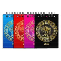 Libreta de apunte con la ilustracion del Calendario Maya. Souvenir y recuerdo de la Riviera Maya, México.