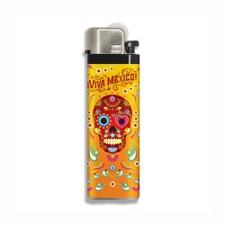 Encendedor Calavera, souvenir y recuerdo de la Riviera Maya, México