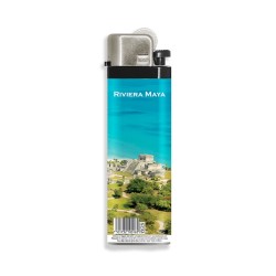 Encendedores vistas de la Riviera Maya, souvenir y recuerdo de la Riviera Maya, México
