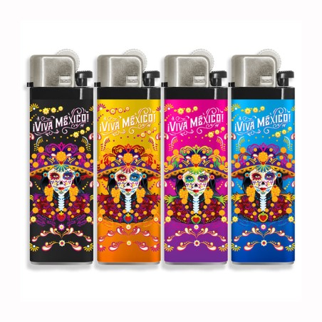 Encendedor Catrina, souvenir y recuerdo de la Riviera Maya, México