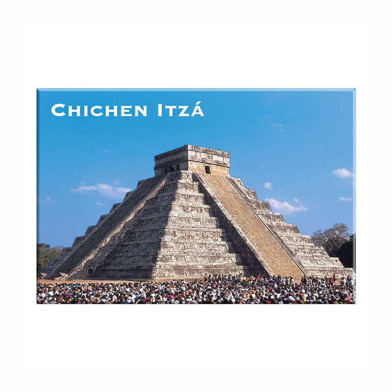 Fotoiman del equinoccio de Chichén Itzá, souvenir y recuerdo de la Riviera Maya, Mexico