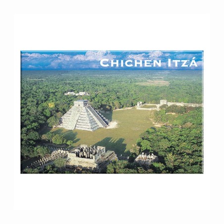Fotoiman Pirámide de Chichén Itzá, souvenir y recuerdo de la Riviera Maya, Mexico