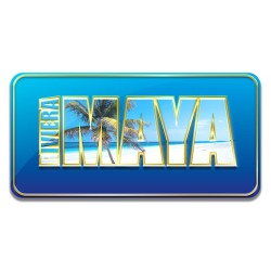 Iman en relieve "Riviera Maya" souvenir y recuerdo de la Riviera Maya.