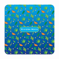 Set de 4 portavasos calavera, tipico del dia de muertos en México, souvenir y recuerdo de la Riviera Maya