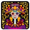 Set de 4 portavasos catrina, tipico del dia de muertos en México, souvenir y recuerdo de la Riviera Maya
