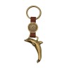 Llavero de latón delfín. Souvenir, recuerdo Riviera Maya, México
