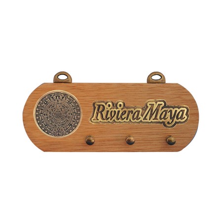 Portallave calendario azteca, Souvenir, recuerdo Riviera Maya, México