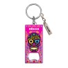 Llavero destapador de metal con calavera. Souvenir de la Riviera Maya, México