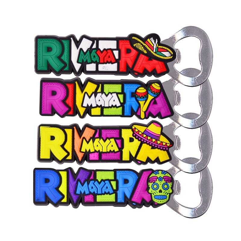 Magneto destapador pvc  Riviera Maya, souvenir o regalo de Mexico
