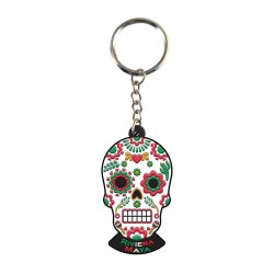 Llavero pvc calavera, , souvenir de Mexico. Recuerdo de la Riviera Maya.