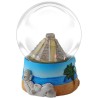 Esfera de nieve Pirámide de Chichen Itzá. Souvenir, recuerdo de la Riviera Maya, México