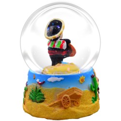 Esfera de nieve Mariachi. Souvenir, recuerdo de la Riviera Maya, México