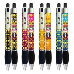 Pluma catrina, día de Muertos en México. Souvenir de la Riviera Maya.