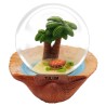 Esfera de nieve concha con palmeras