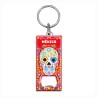 Llavero destapador de metal con calavera. Souvenir Veracruz, México