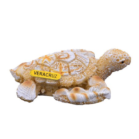 Magneto de resina tortuga México Veracruz souvenir