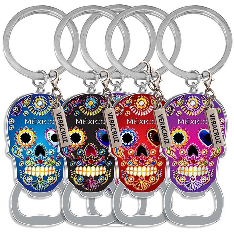Llavero Destapador Calavera Día de Muertos México Veracruz